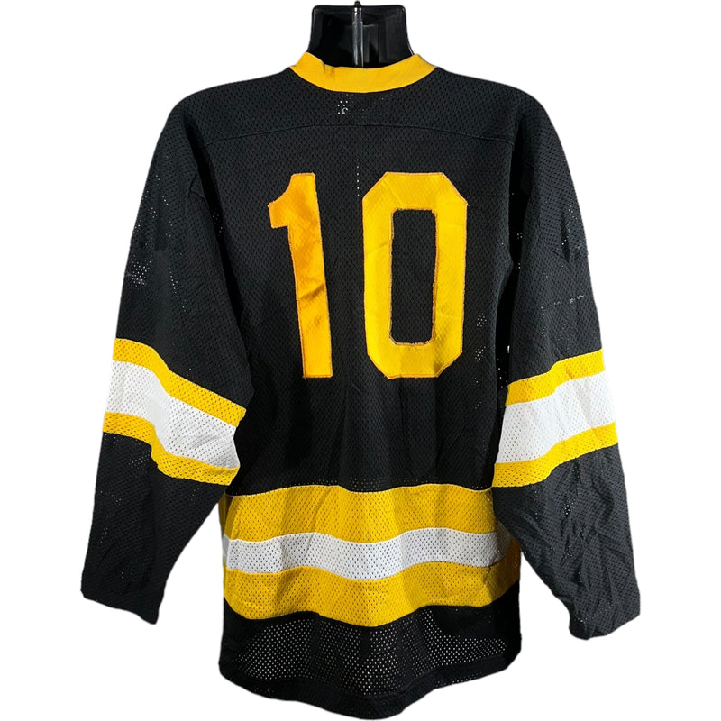 Vintage Hallmans Auto Body Repair Long Sleeve Hockey Jersey