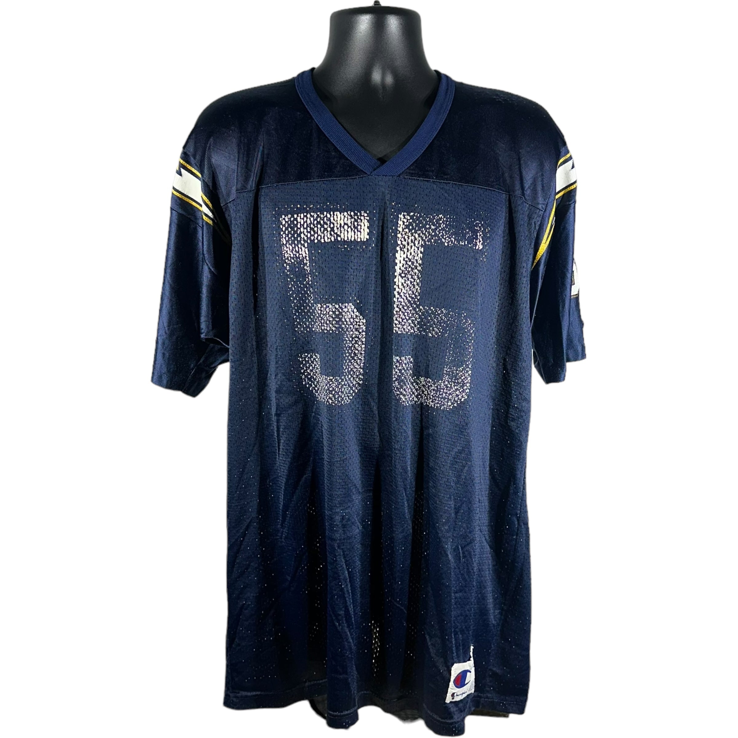 Vintage San Diego Chargers #55 Junior Seau Champion Jersey