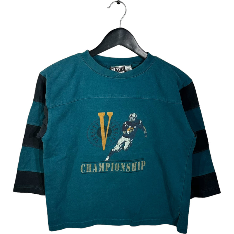 Vintage Youth Football Championship Varsity 3/4 Long Sleeve