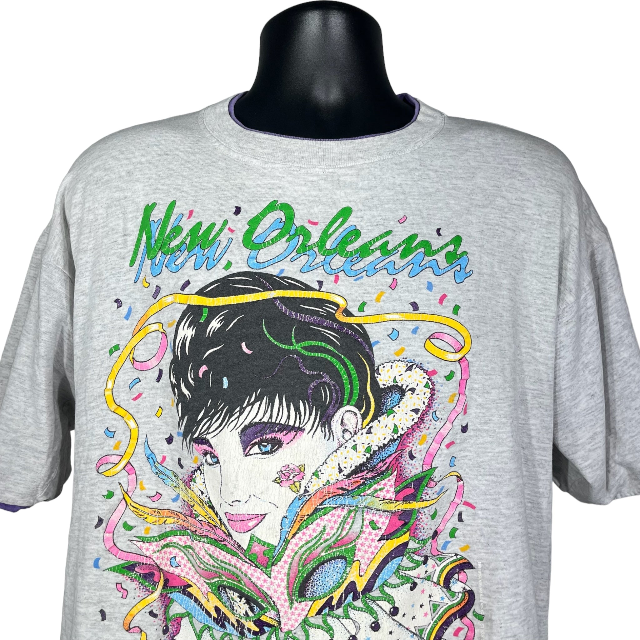 Vintage New Orleans Mardi Gras Art Tee