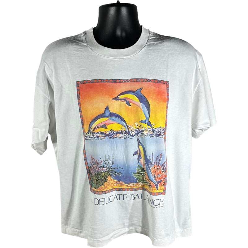 Vintage Dolphin "A Delicate Balance" Tee 90s