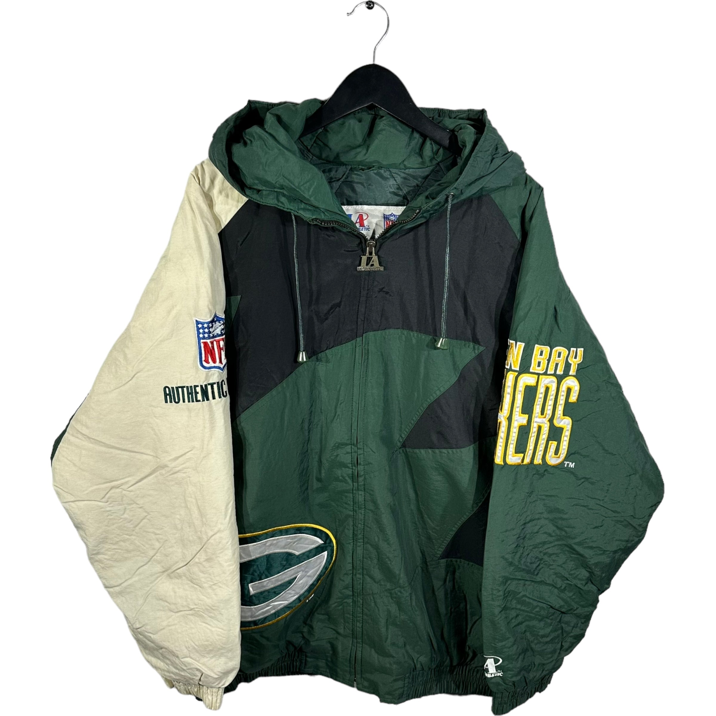 Vintage Green Bay Packers Logo Athletic Shark Tooth Jacket