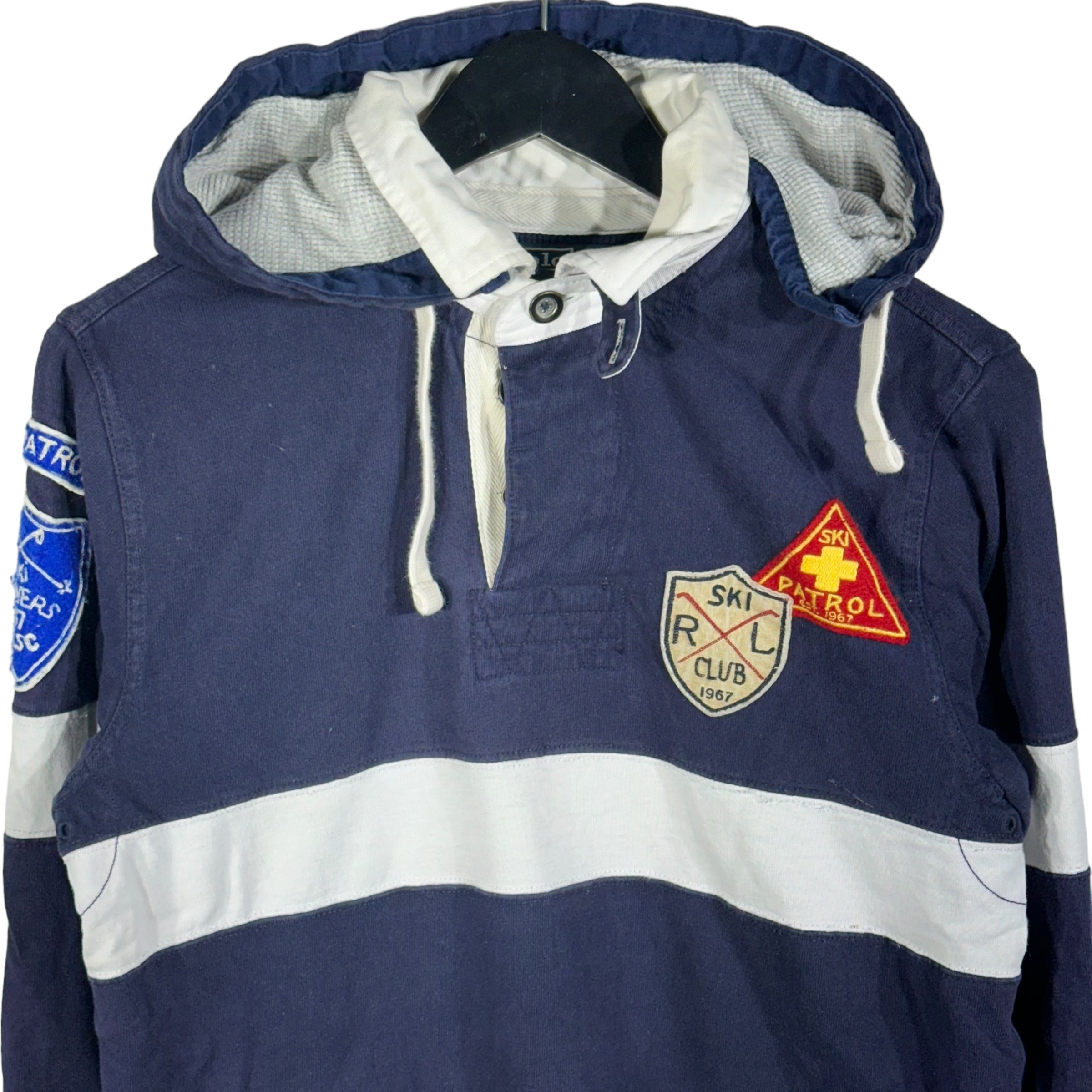 Vintage Polo Ralph Lauren Ski Patrol Rugby Hoodie