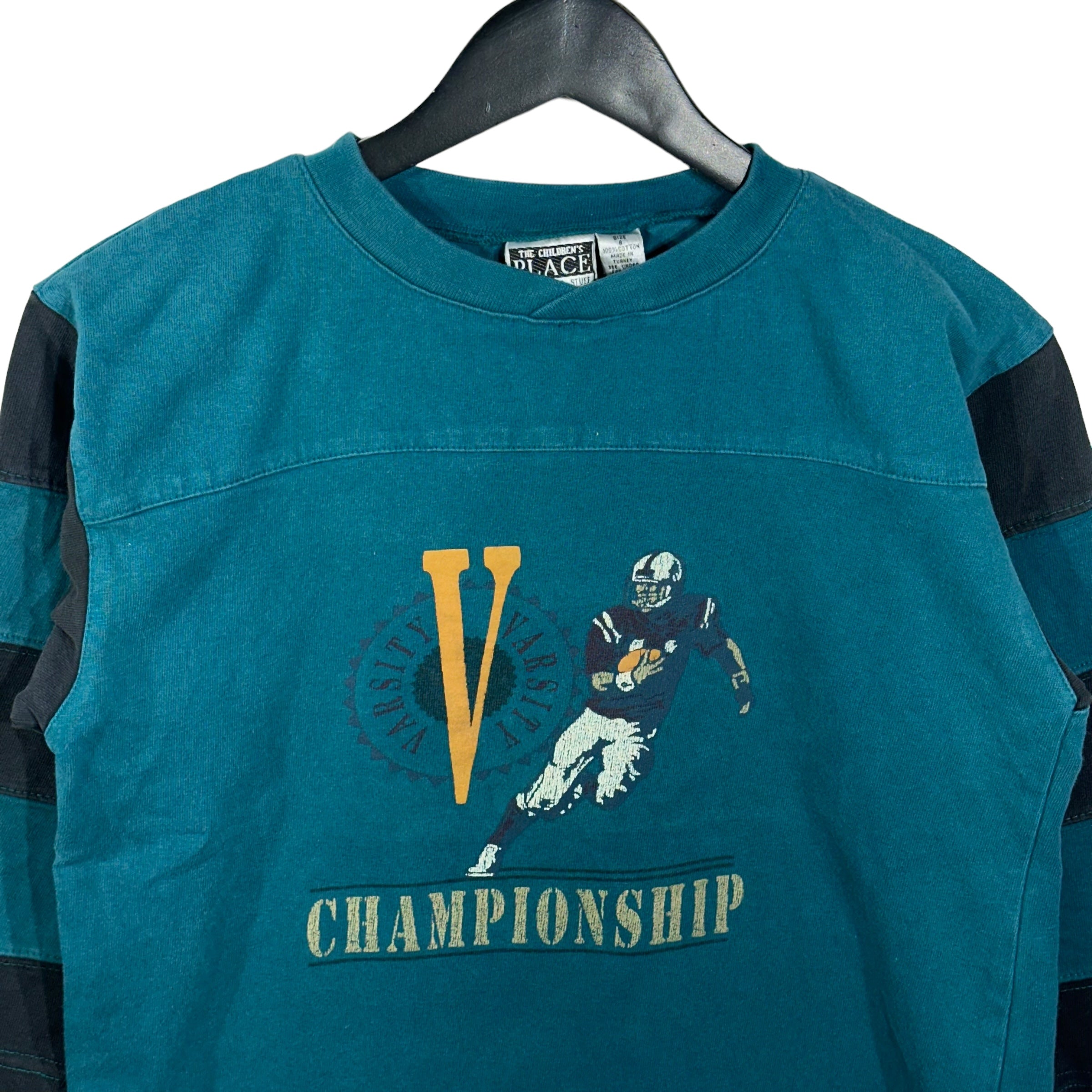 Vintage Youth Football Championship Varsity 3/4 Long Sleeve