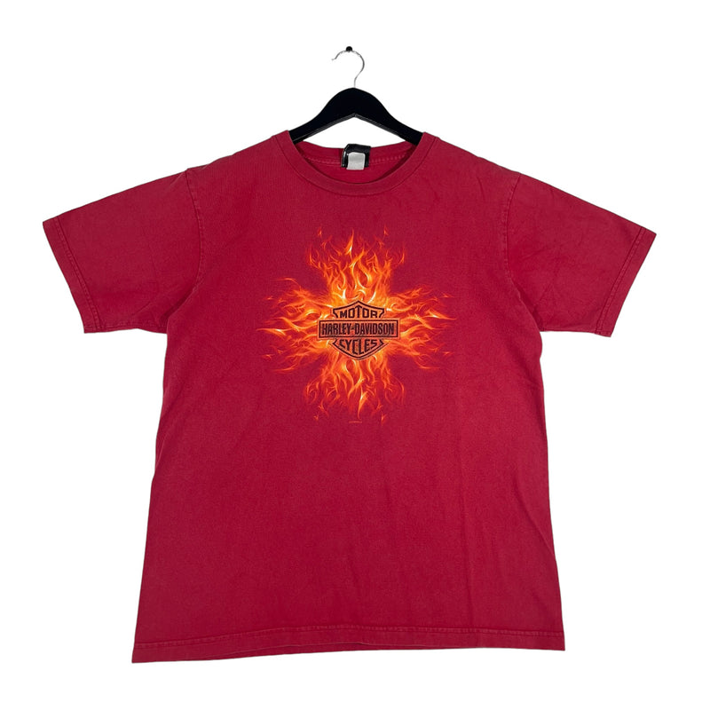 Vintage Harley Davidson Flame Emblem Tee