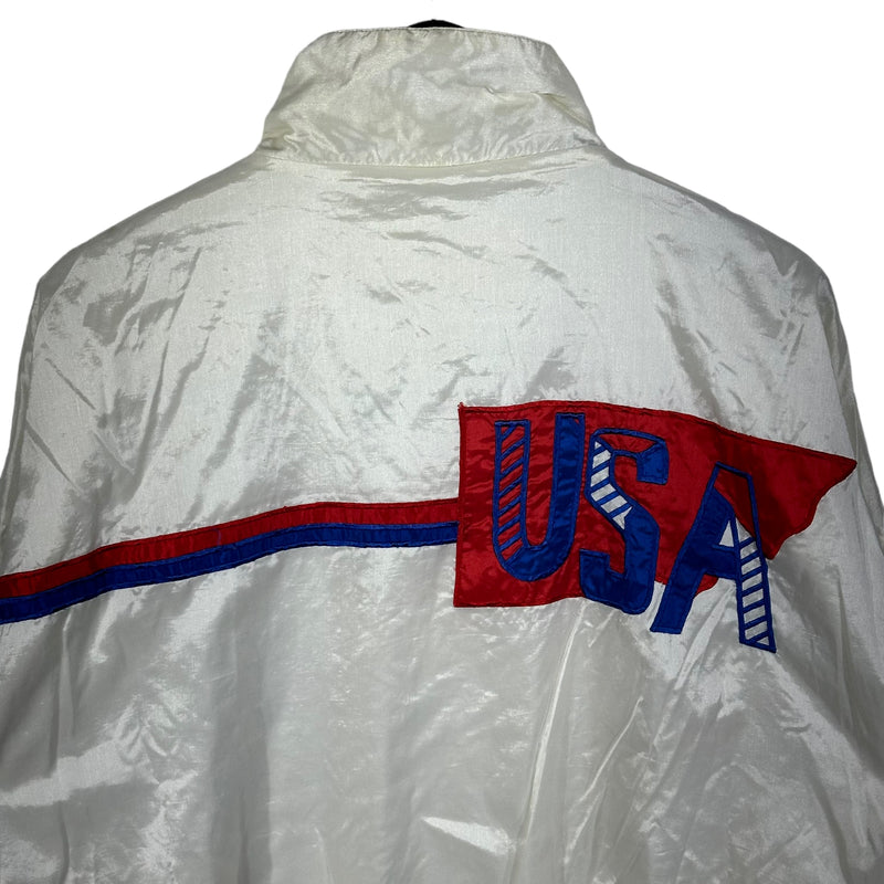 Vintage Adidas USA Distressed Nylon Jacket