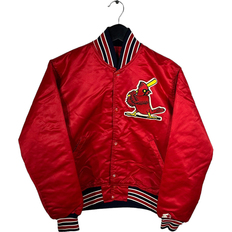 Vintage St. Louis Cardinals Starter Satin Bomber Jacket