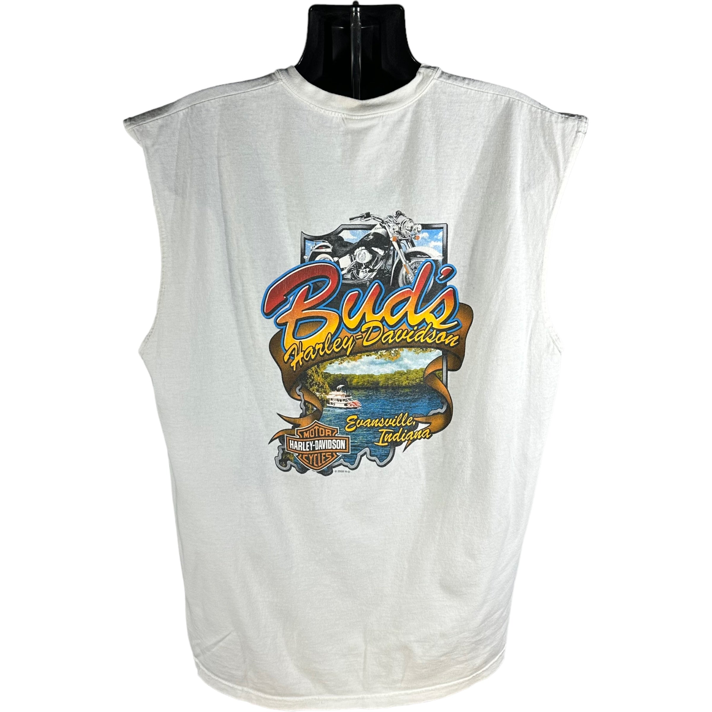 Harley Davidson "Screw It. Let's Ride." Chopped Sleeves Tank Top