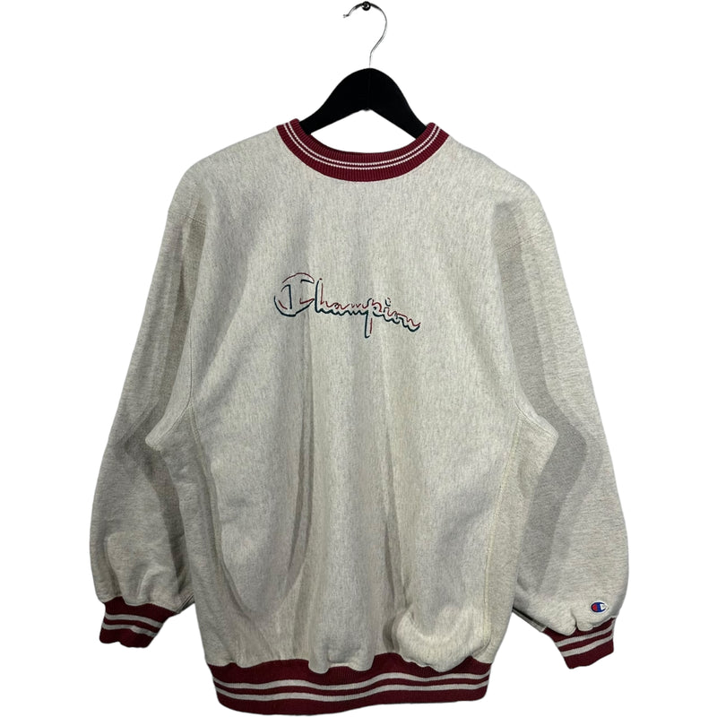 Vintage Champion Reverse Weave Logo Crewneck