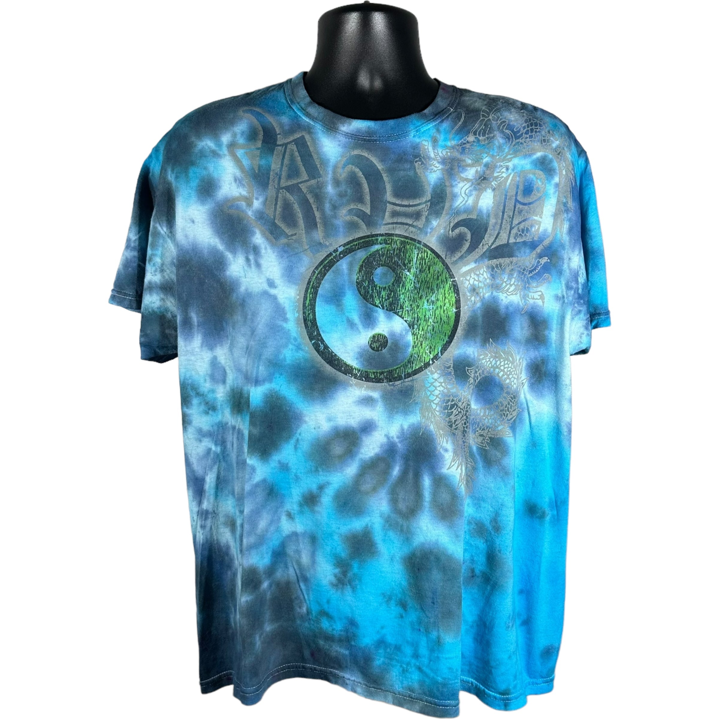 Y2K Peace Sign Dragon Tye Dye Tee