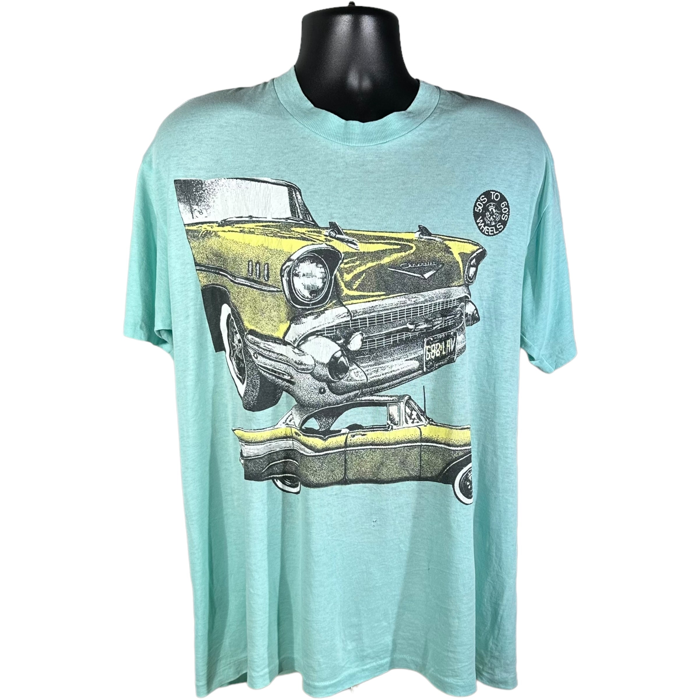 Vintage Chevy Nomad 50s To 60s Wheels Tee