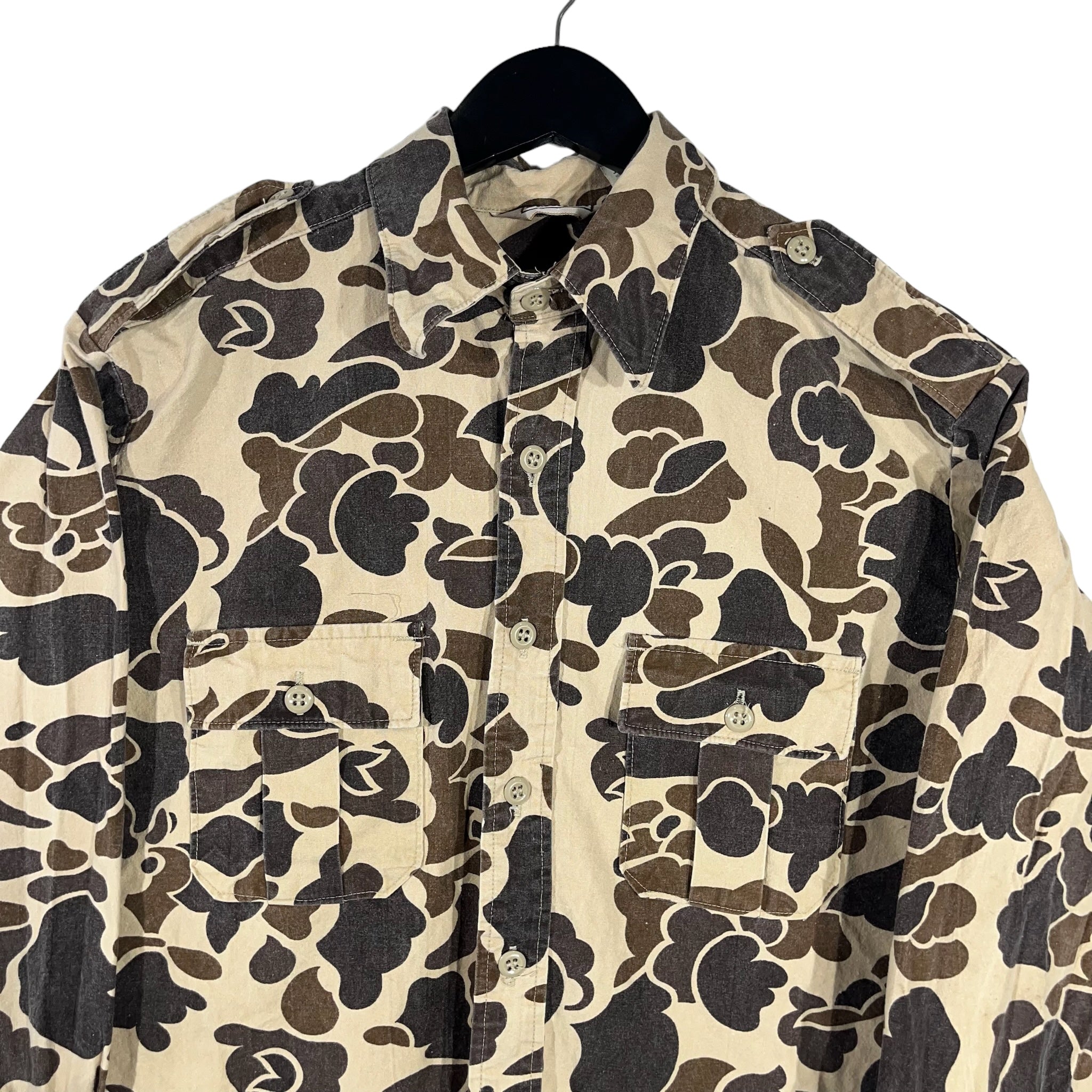 Vintage Walls Duck Camo Button Up 90s