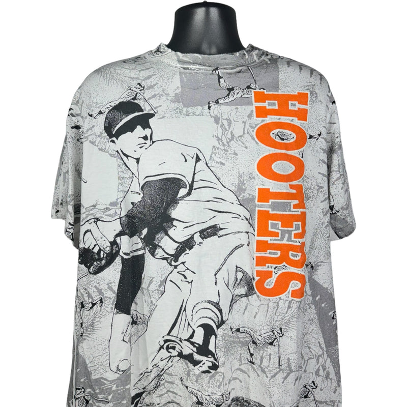 Vintage Hooters Baseball AOP Tee