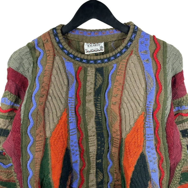 Vintage Kalaroo Vertical Stripe 3D Knit Sweater