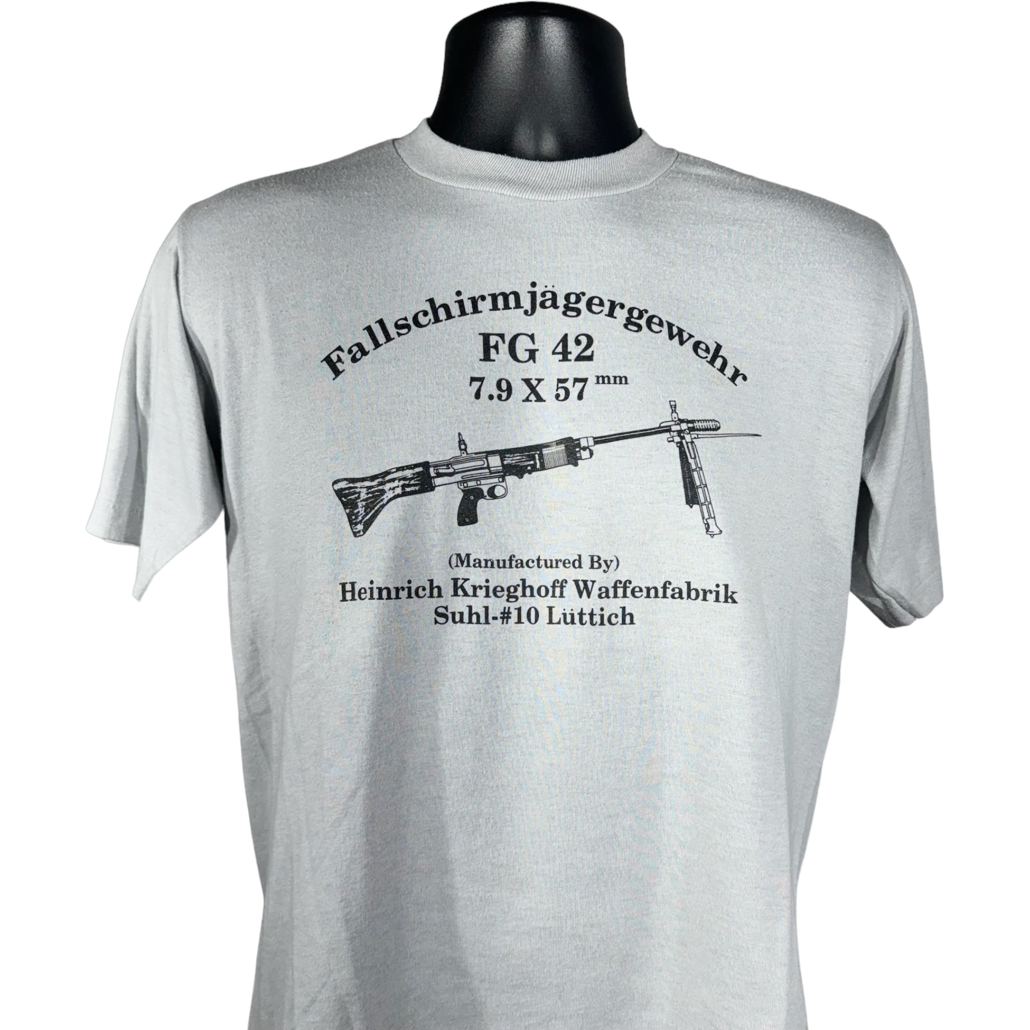 Vintage Fallschim Jagerwher FG 42 Gun Tee