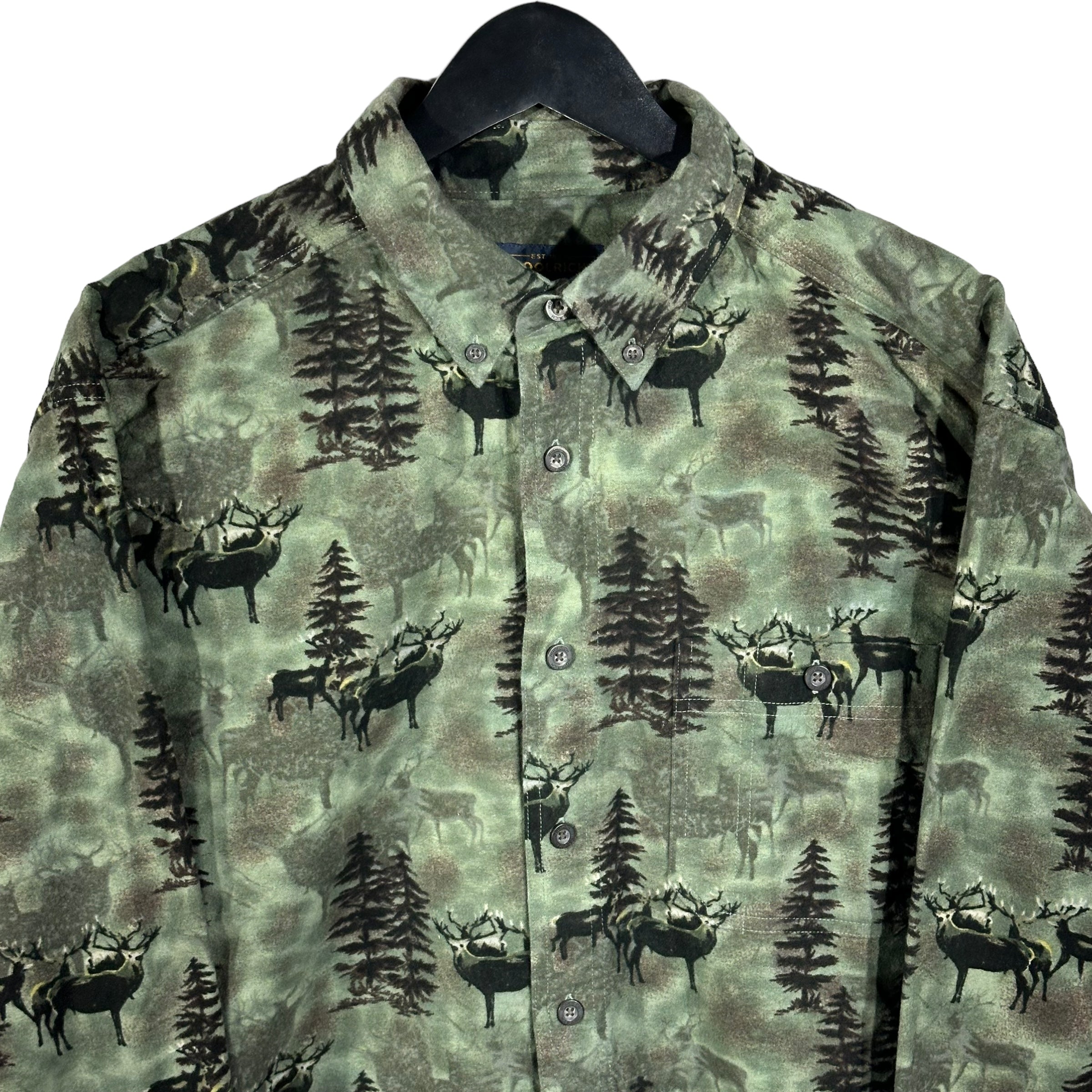 Vintage Woolrich Deer Print Button Up