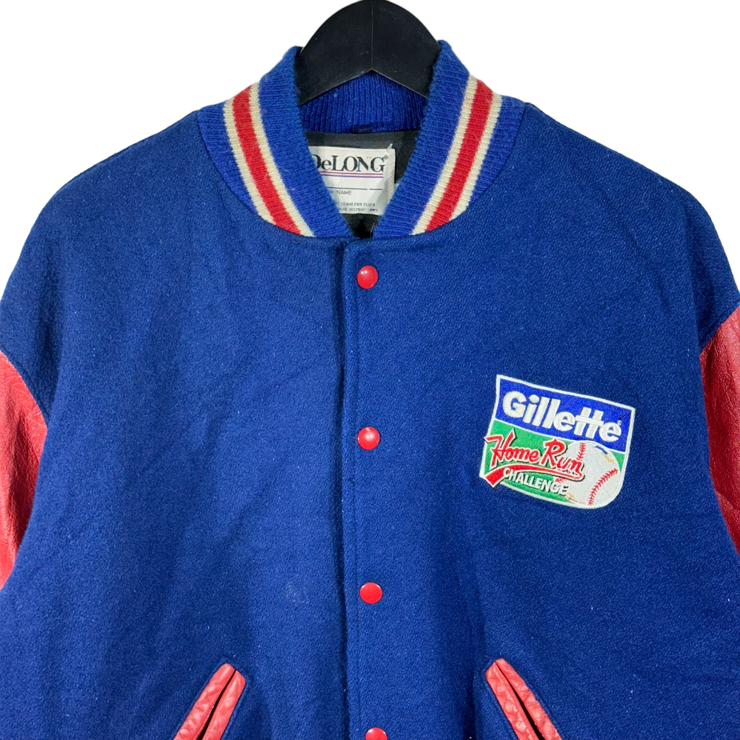 Vintage World Series Gillette Home Run Challenge Varsity Jacket 1993