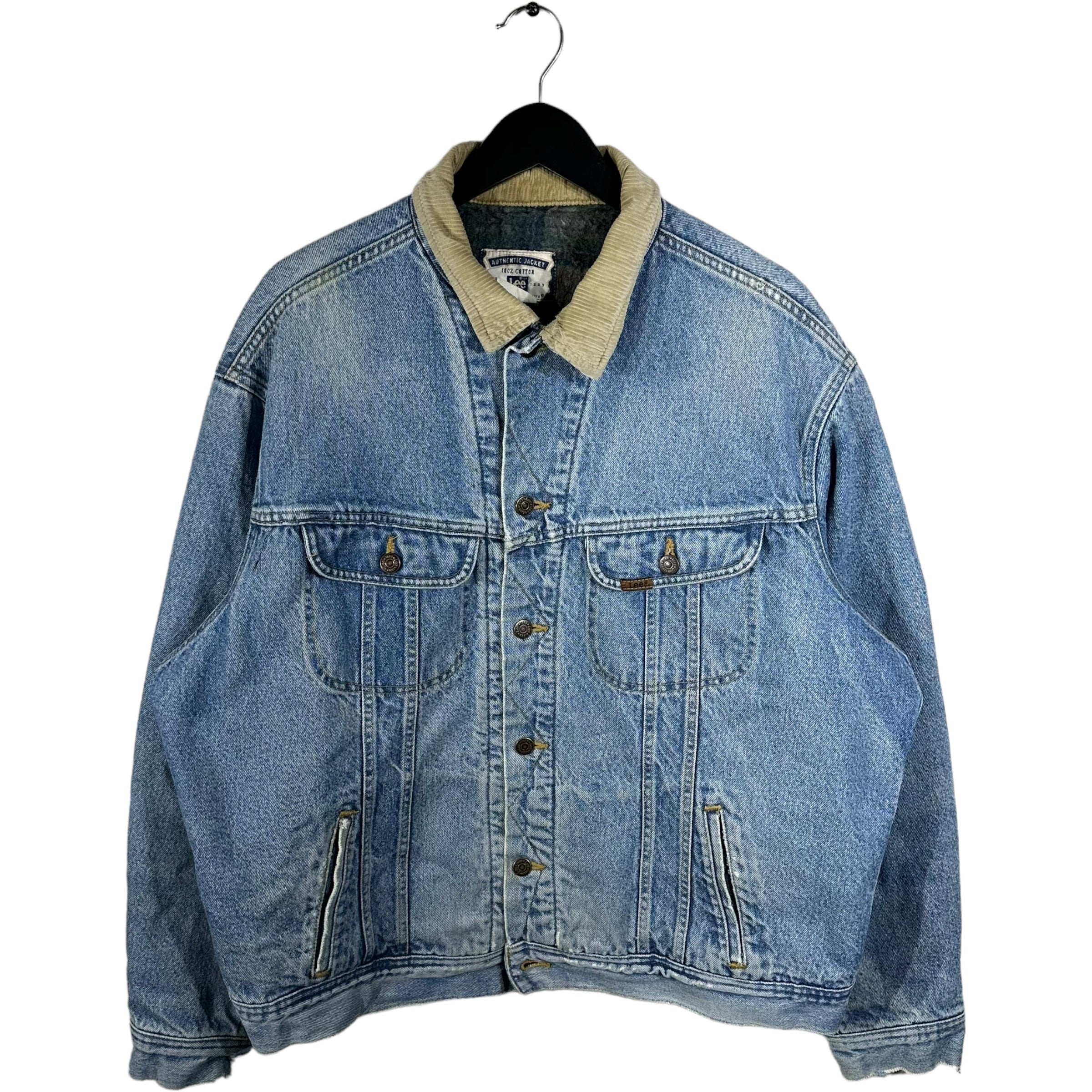 Vintage Lee Flannel Lined Denim Jacket