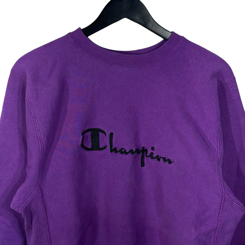 Vintage Champion Reverse Weave Logo Crewneck 90s