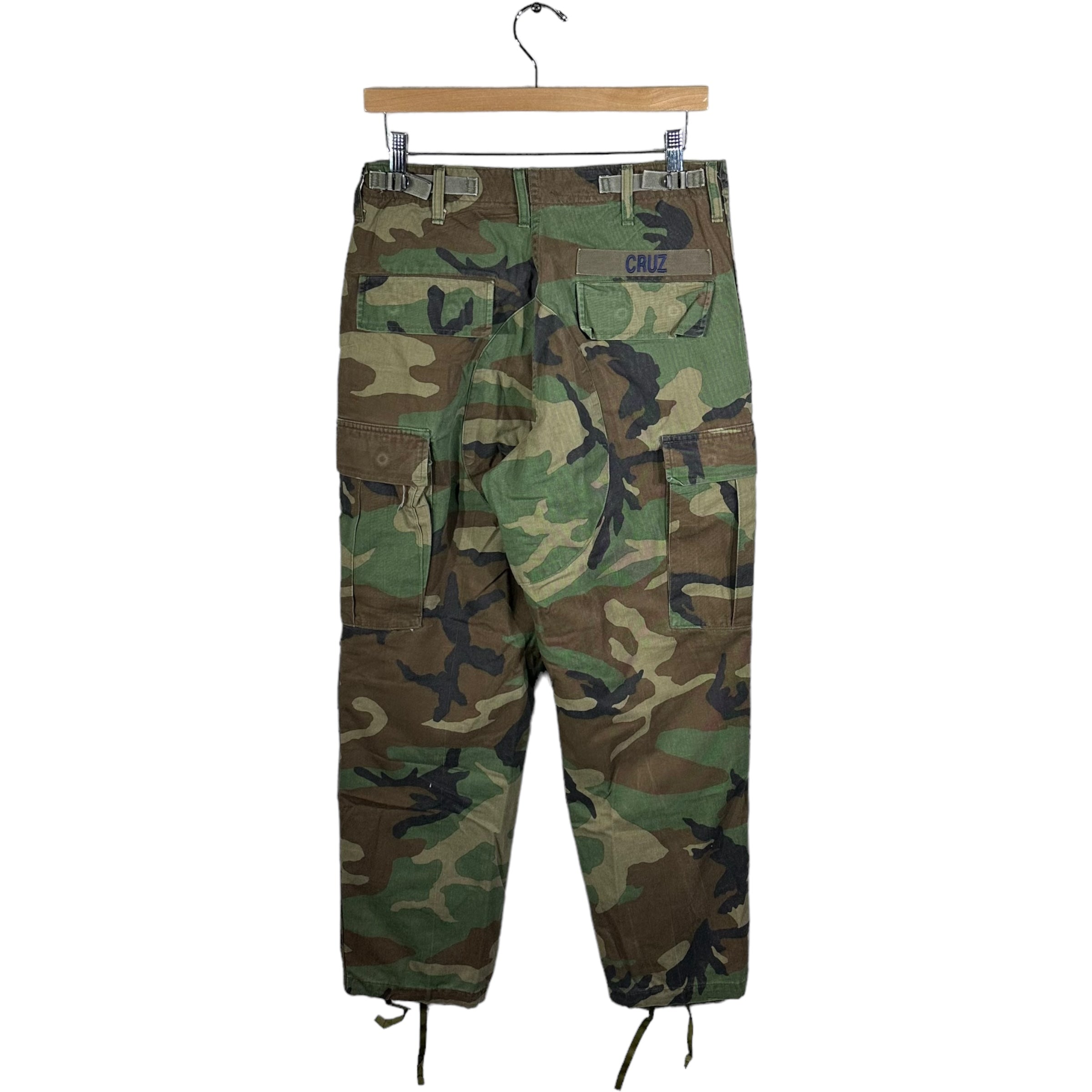 Vintage Military Cruz Personalized Double Knee Cargo Camo Pants