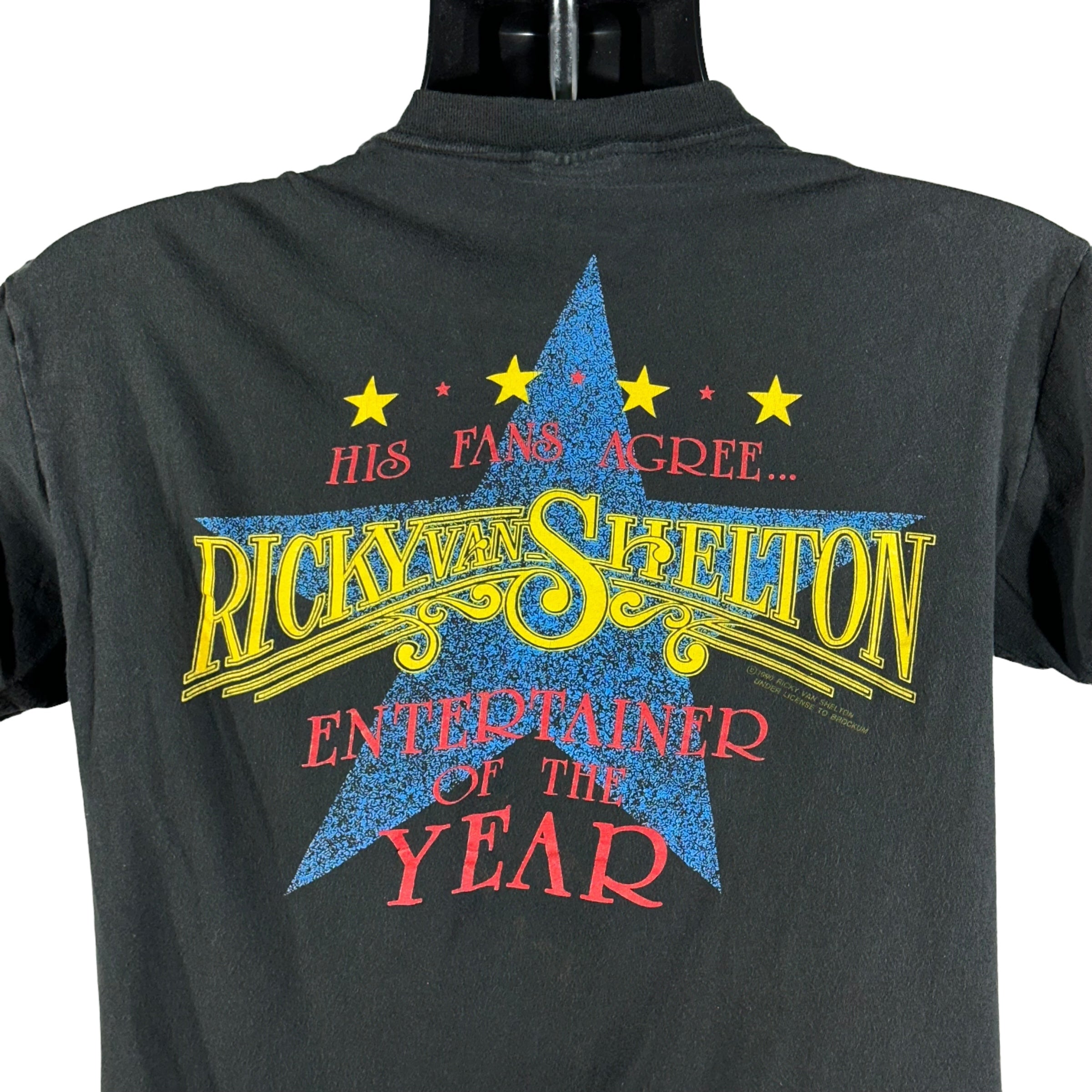 Vintage Rickey Van Shelton Entertainer Of The Year Tee