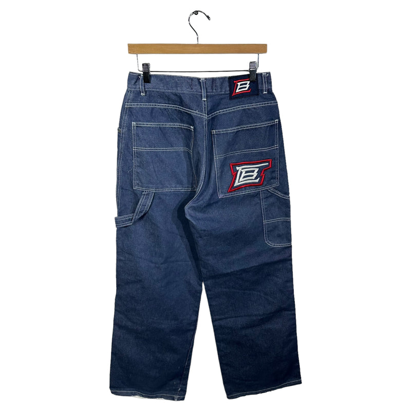 Vintage Cross Ball Cargo Denim Jeans