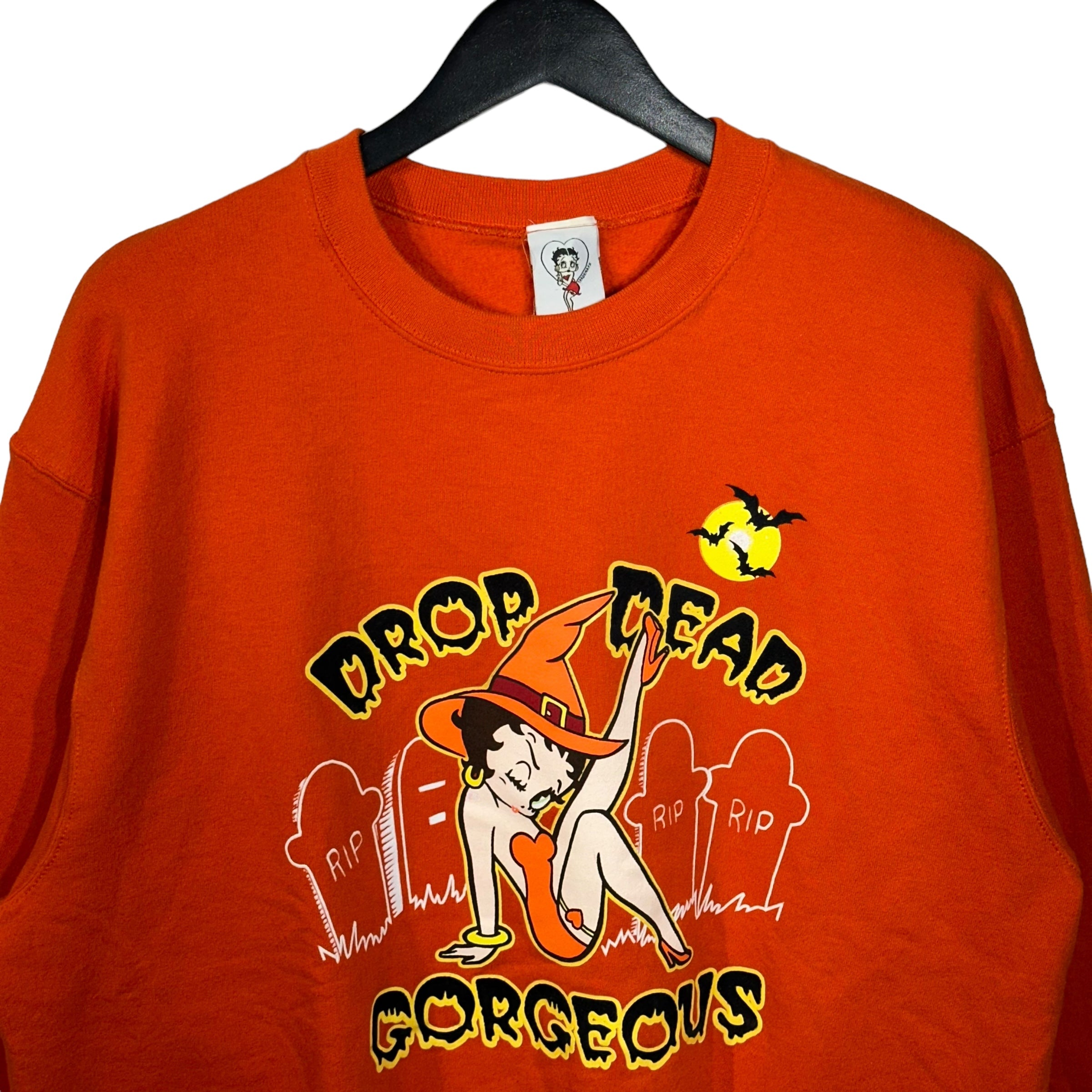 Vintage Betty Boop "Drop Dead Gorgeous" Halloween Crewneck