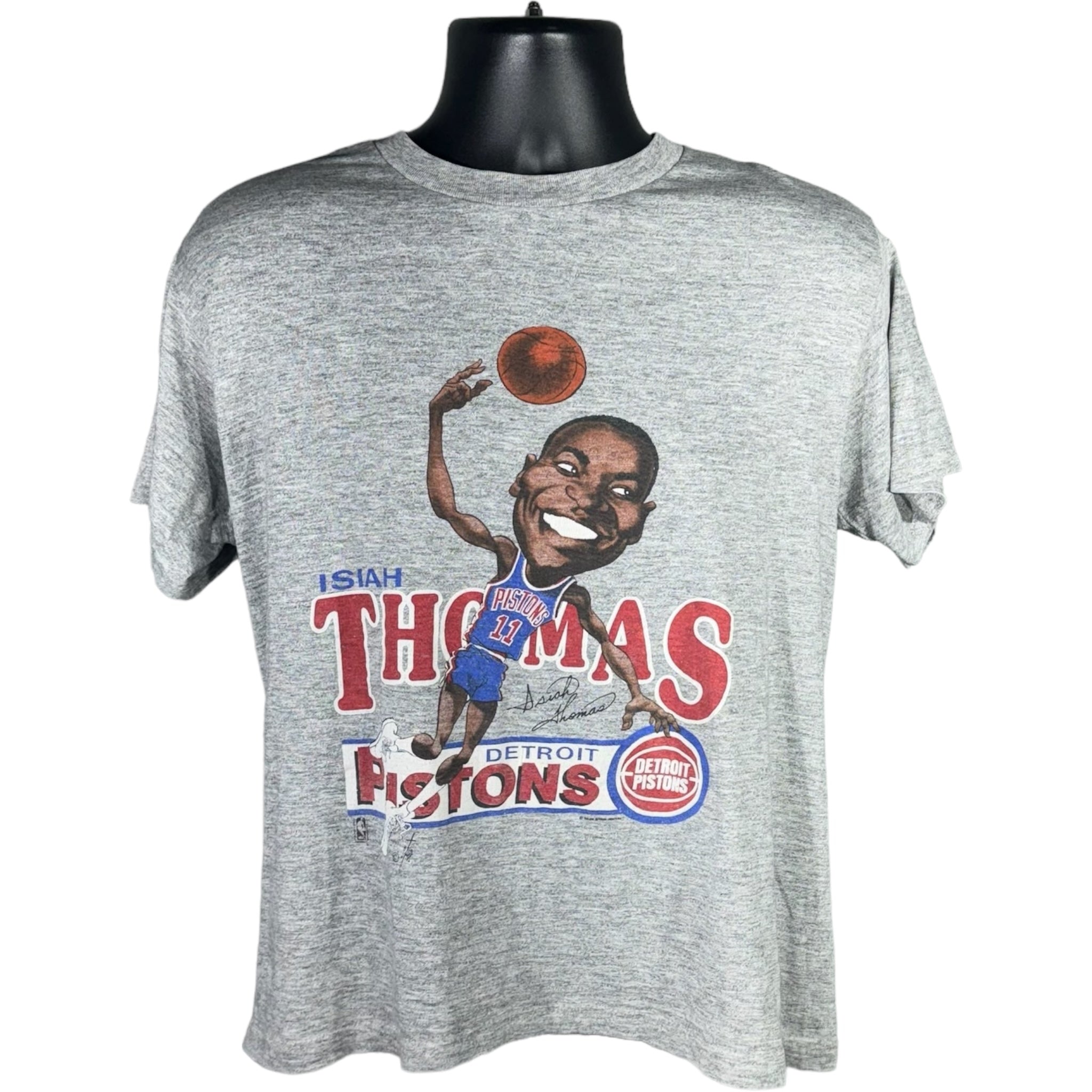 Vintage Detroit Pistons Isiah Thomas Caricature Tee 80s