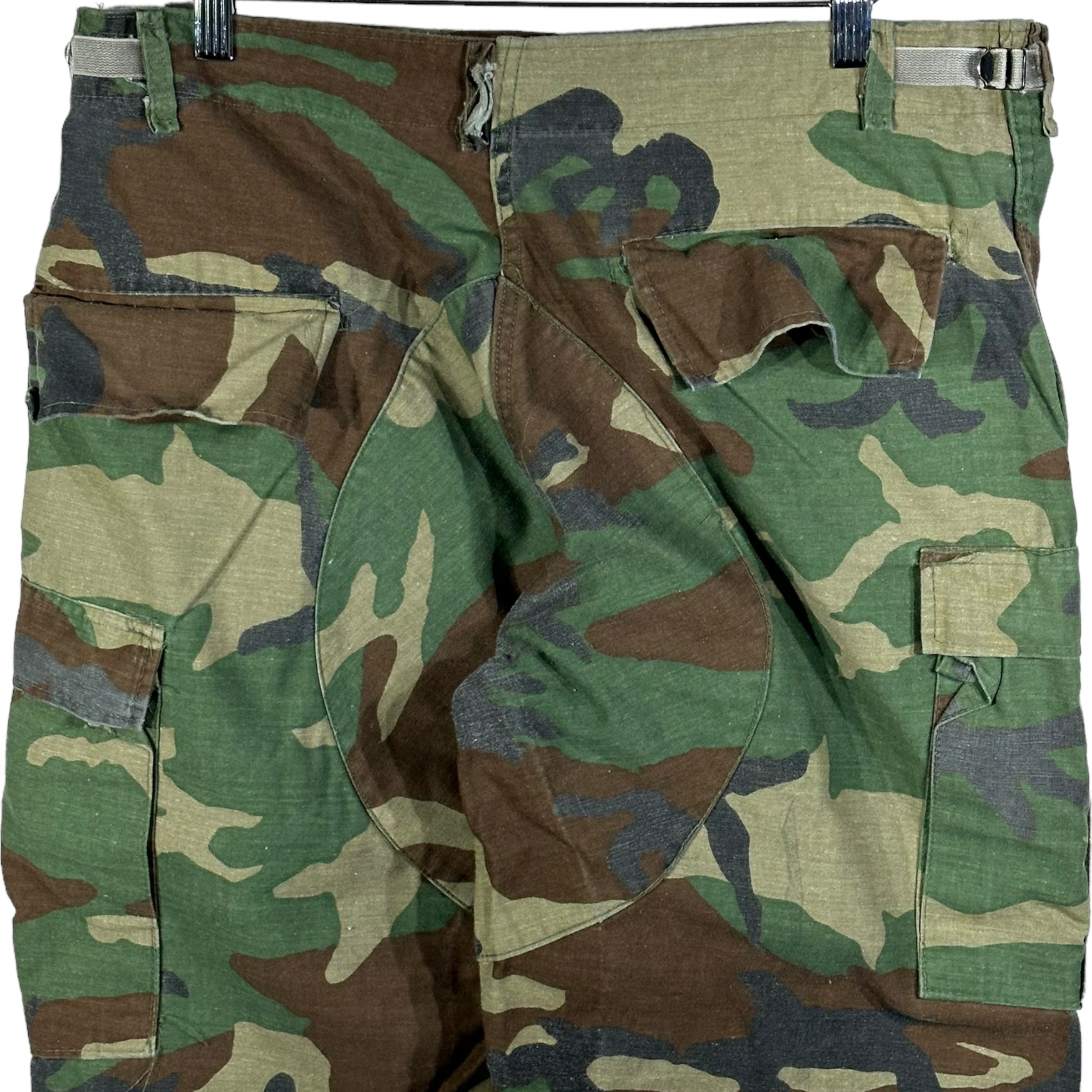 Vintage Military Double Knee Cargo Camo Pants