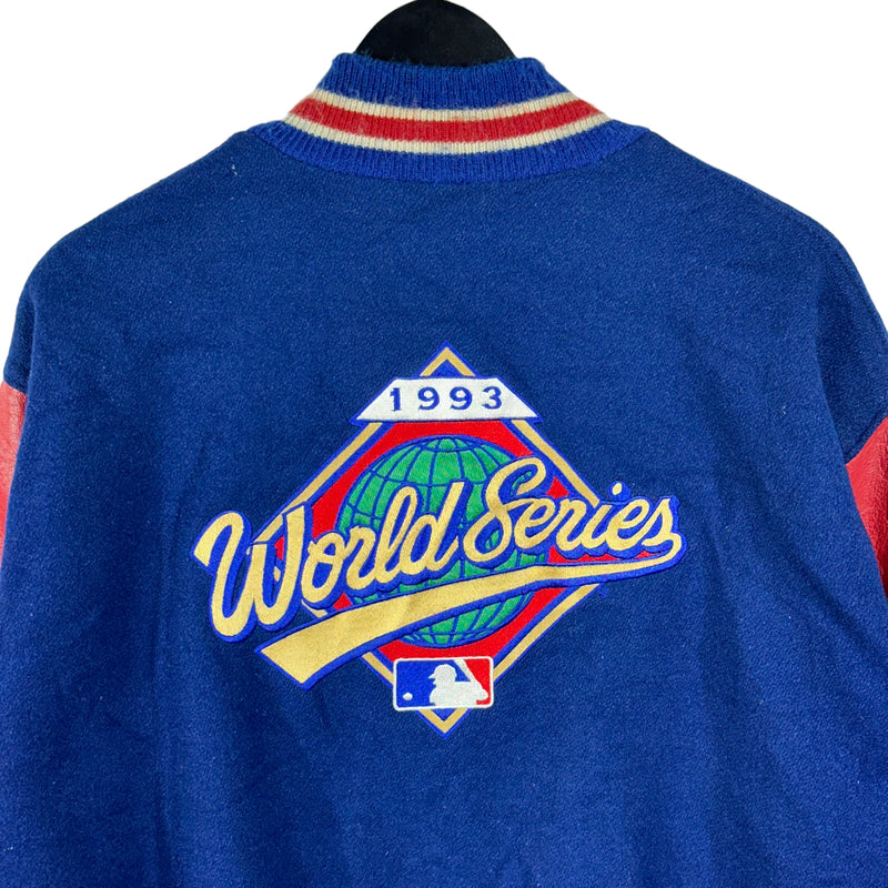 Vintage World Series Gillette Home Run Challenge Varsity Jacket 1993