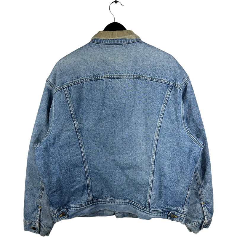 Vintage Lee Flannel Lined Denim Jacket