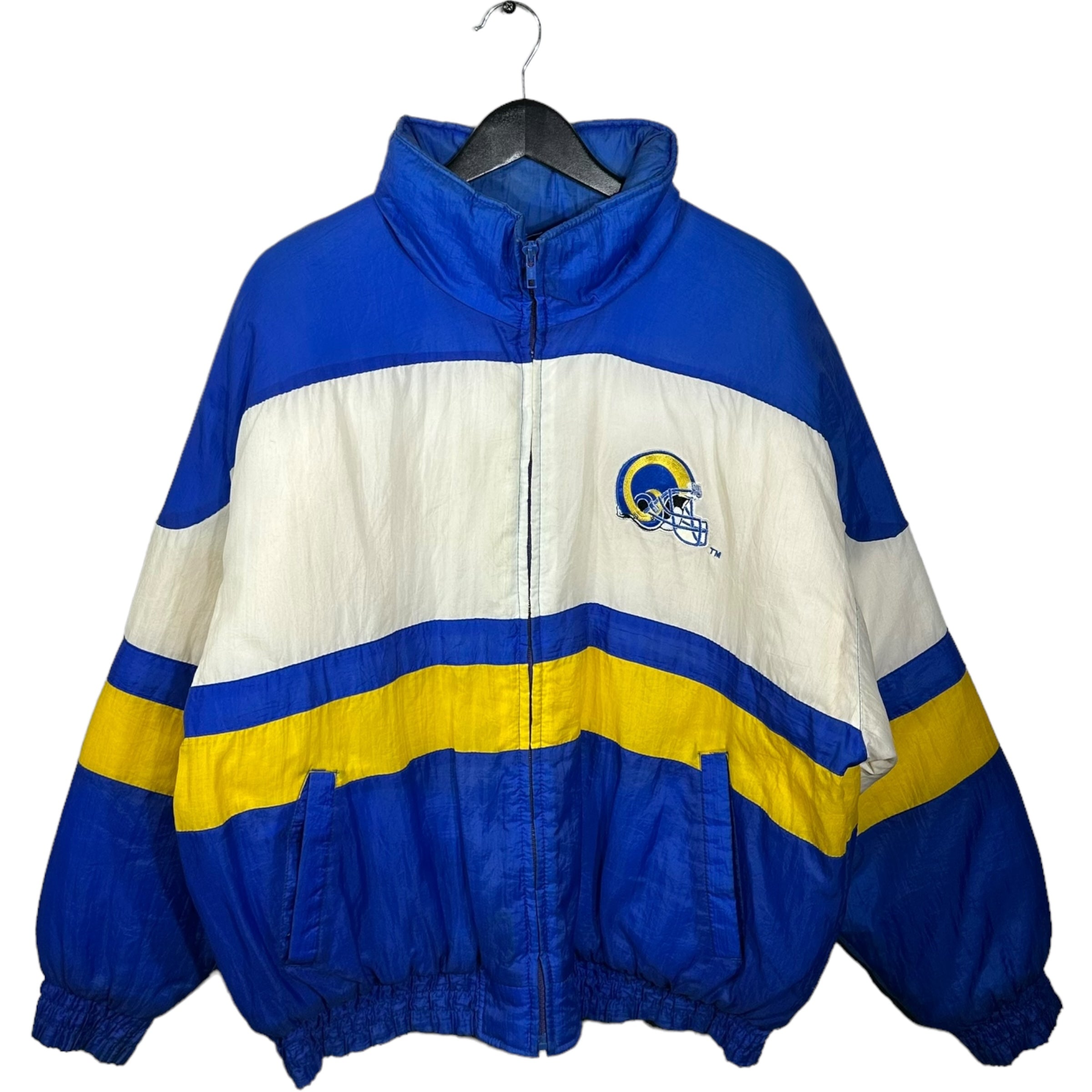 Vintage St. Lous Rams Full Zip Puffer Jacket