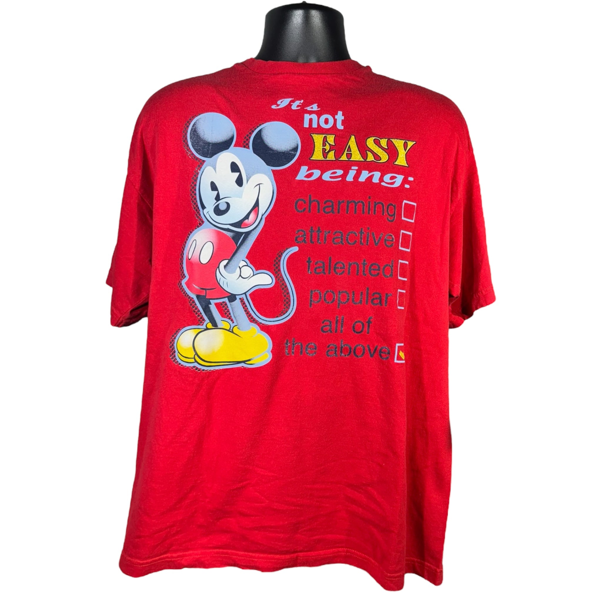 Vintage Disney Mickey Mouse "It's Not Easy Being..." Tee