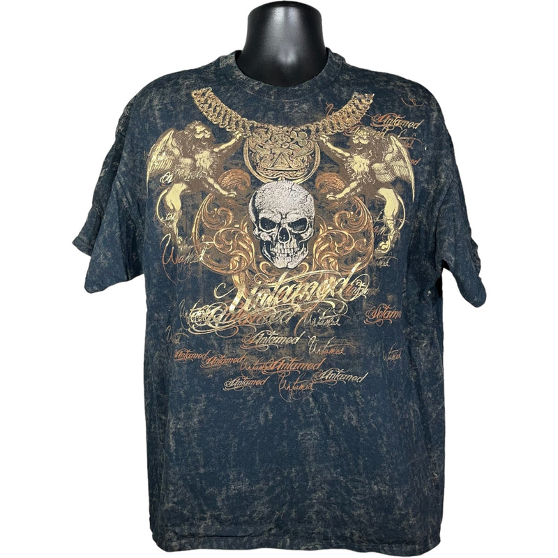 Untamed Skull Affliction Style Tee Y2K