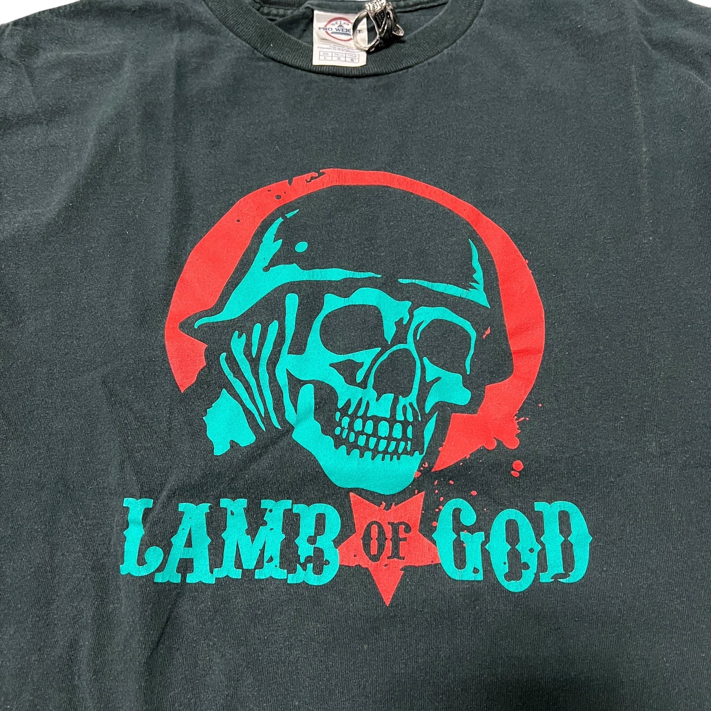 Vintage Lamb Of God Skeleton Soldiers Band Tee