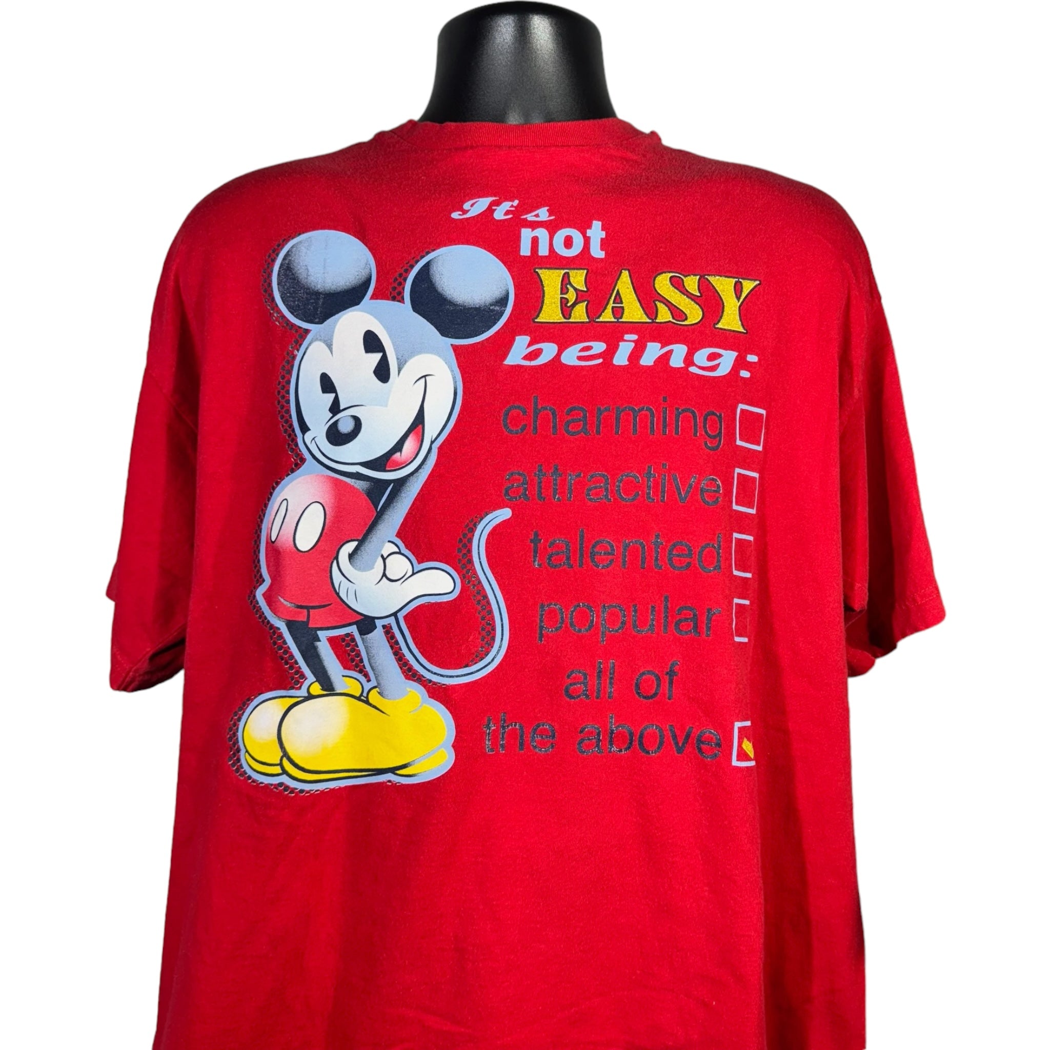 Vintage Disney Mickey Mouse "It's Not Easy Being..." Tee