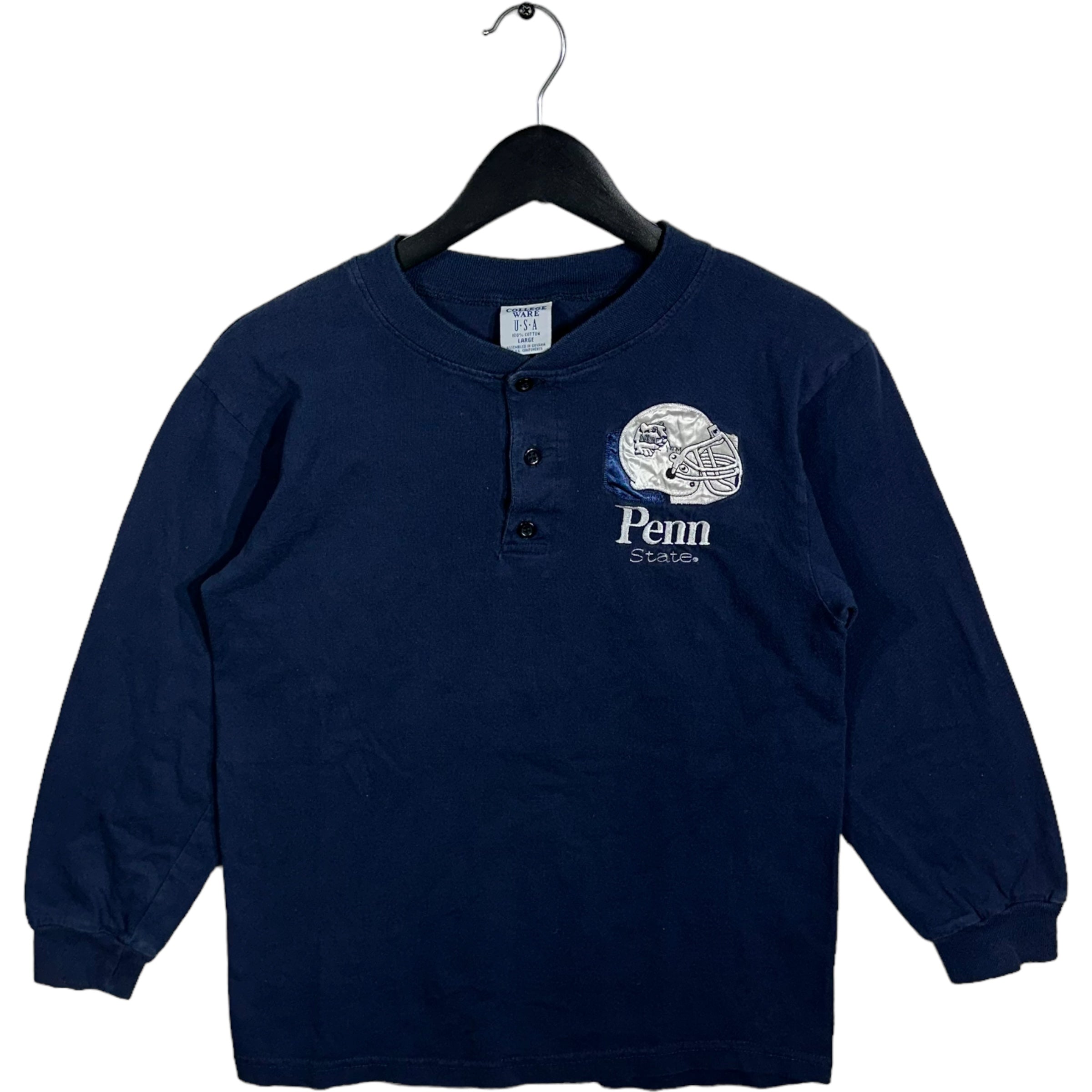 Vintage Penn State 1/4 Button Youth Long Sleeve