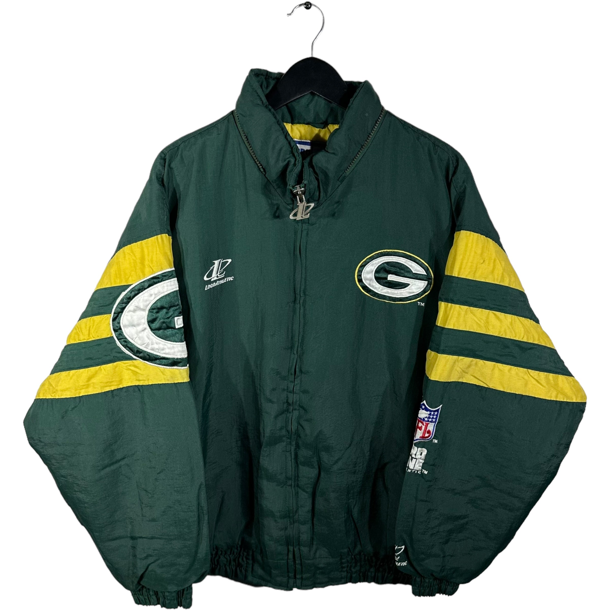 Vintage Green Bay Packers Logo Athletic Jacket