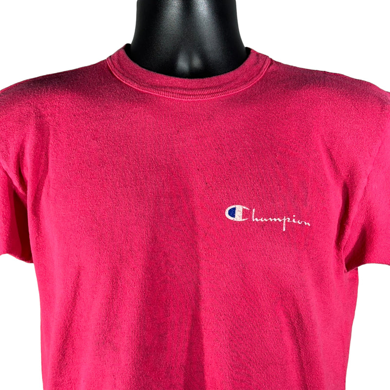 Vintage Champion Mini Logo Cropped Tee 90s