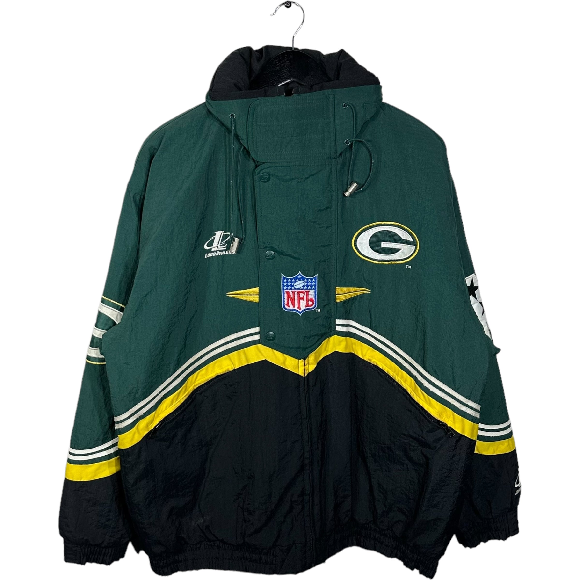 Vintage Green Bay Packers Logo Athletic Jacket
