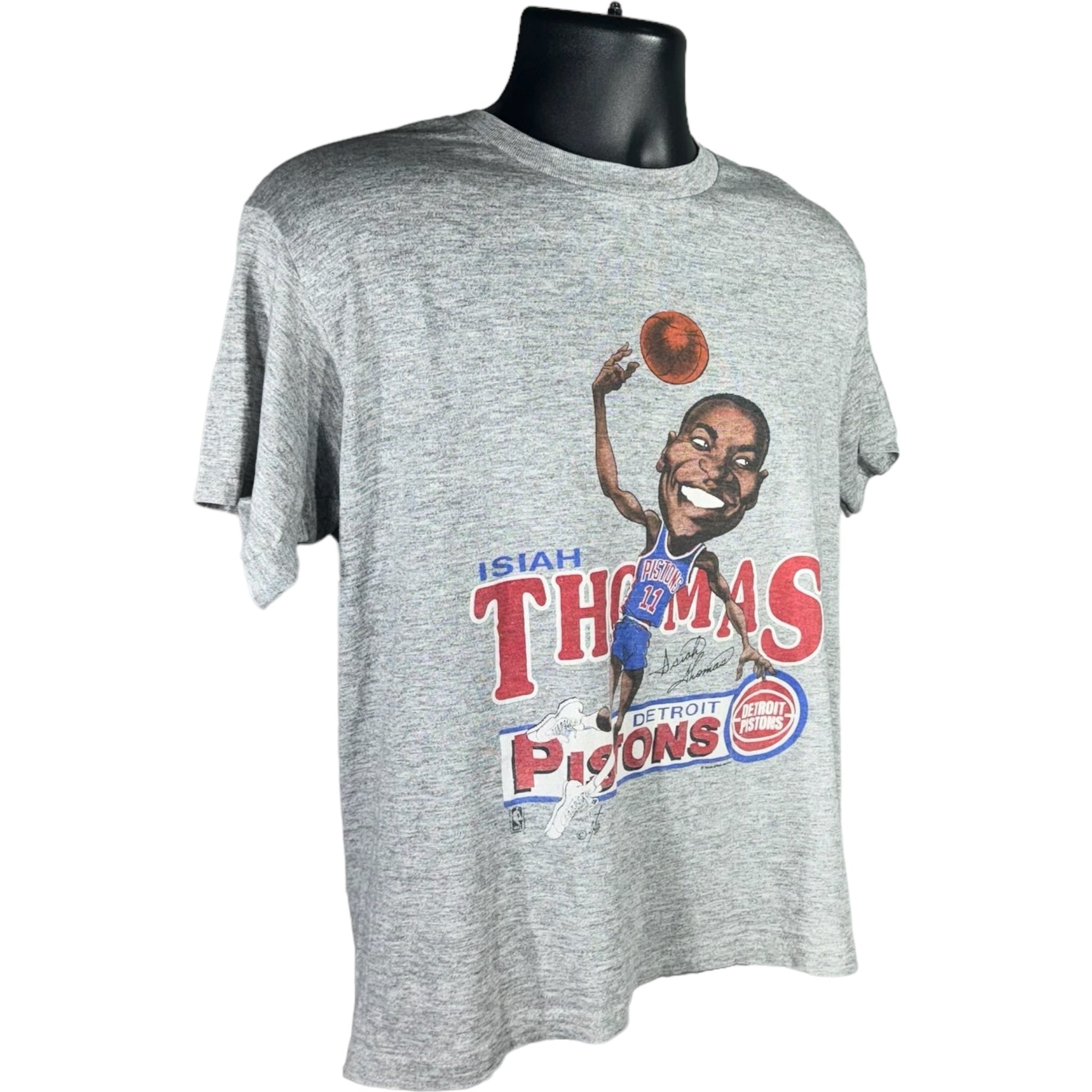 Vintage Detroit Pistons Isiah Thomas Caricature Tee 80s