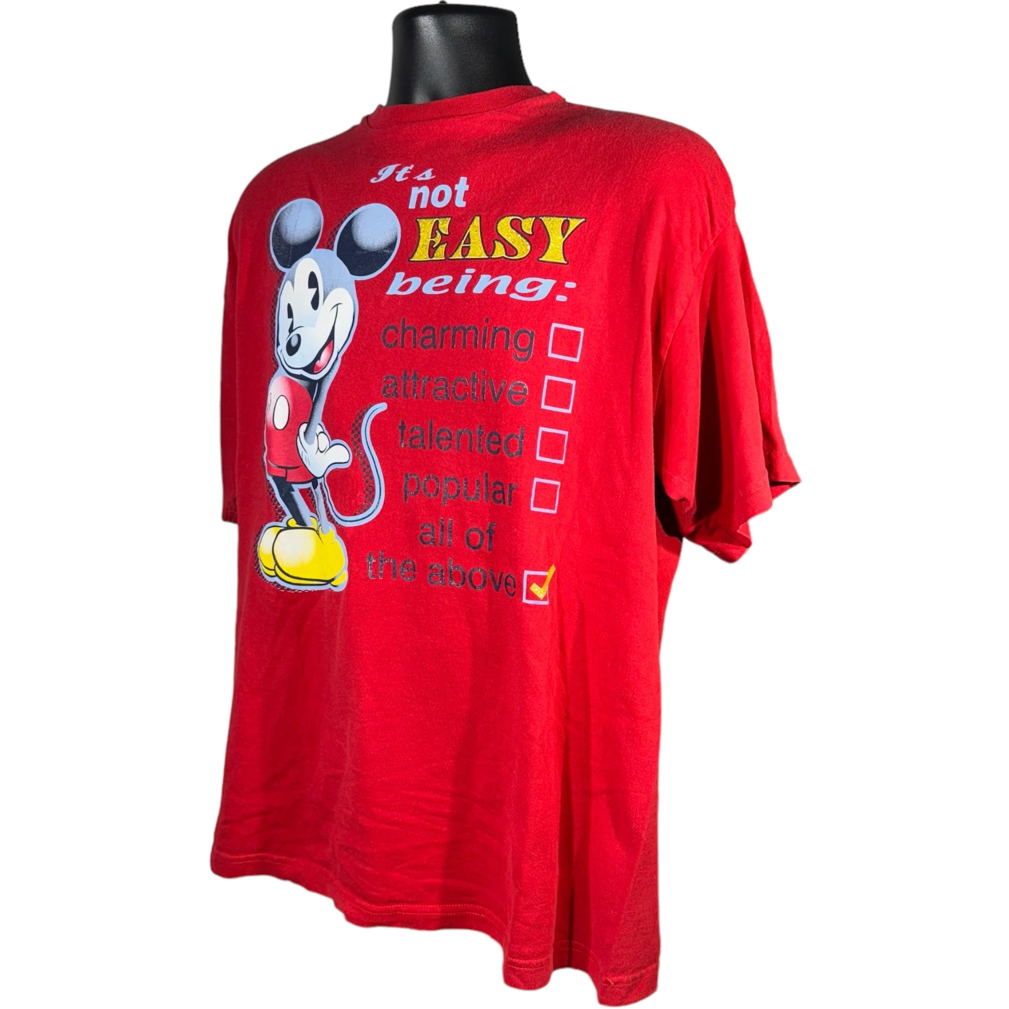 Vintage Disney Mickey Mouse "It's Not Easy Being..." Tee