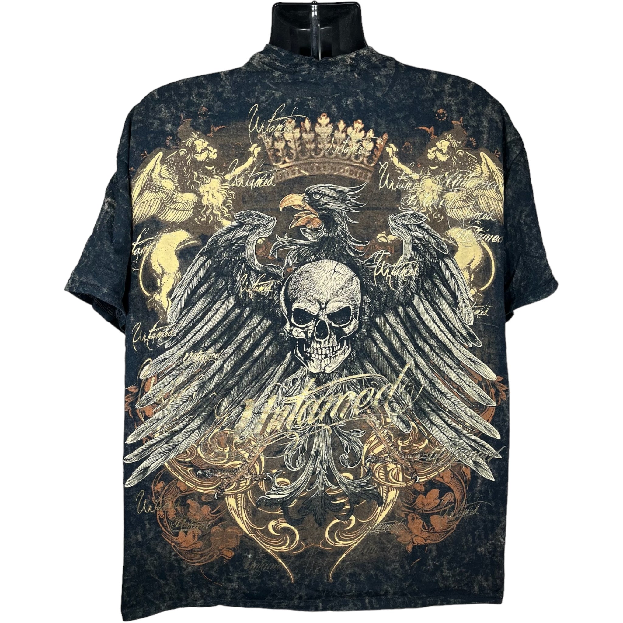 Untamed Skull Affliction Style Tee Y2K