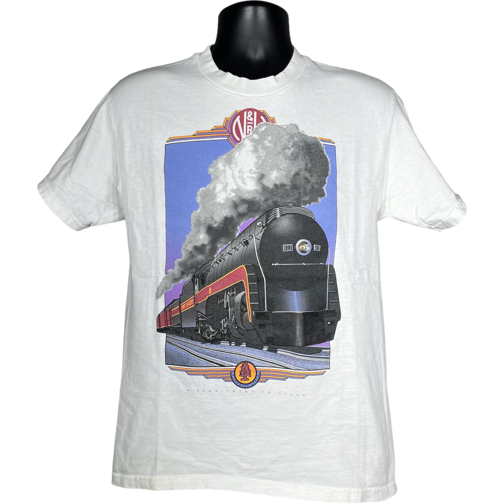 Vintage "A Commitment To Steam" Train Tee