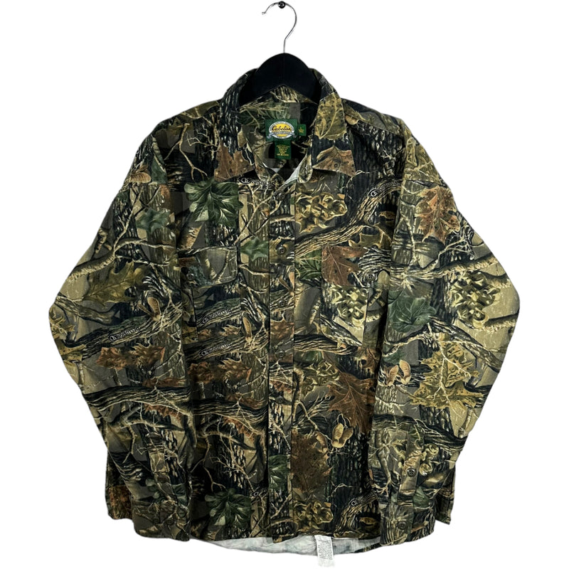 Vintage Cabelas Seclusion 3D Camo Button Up