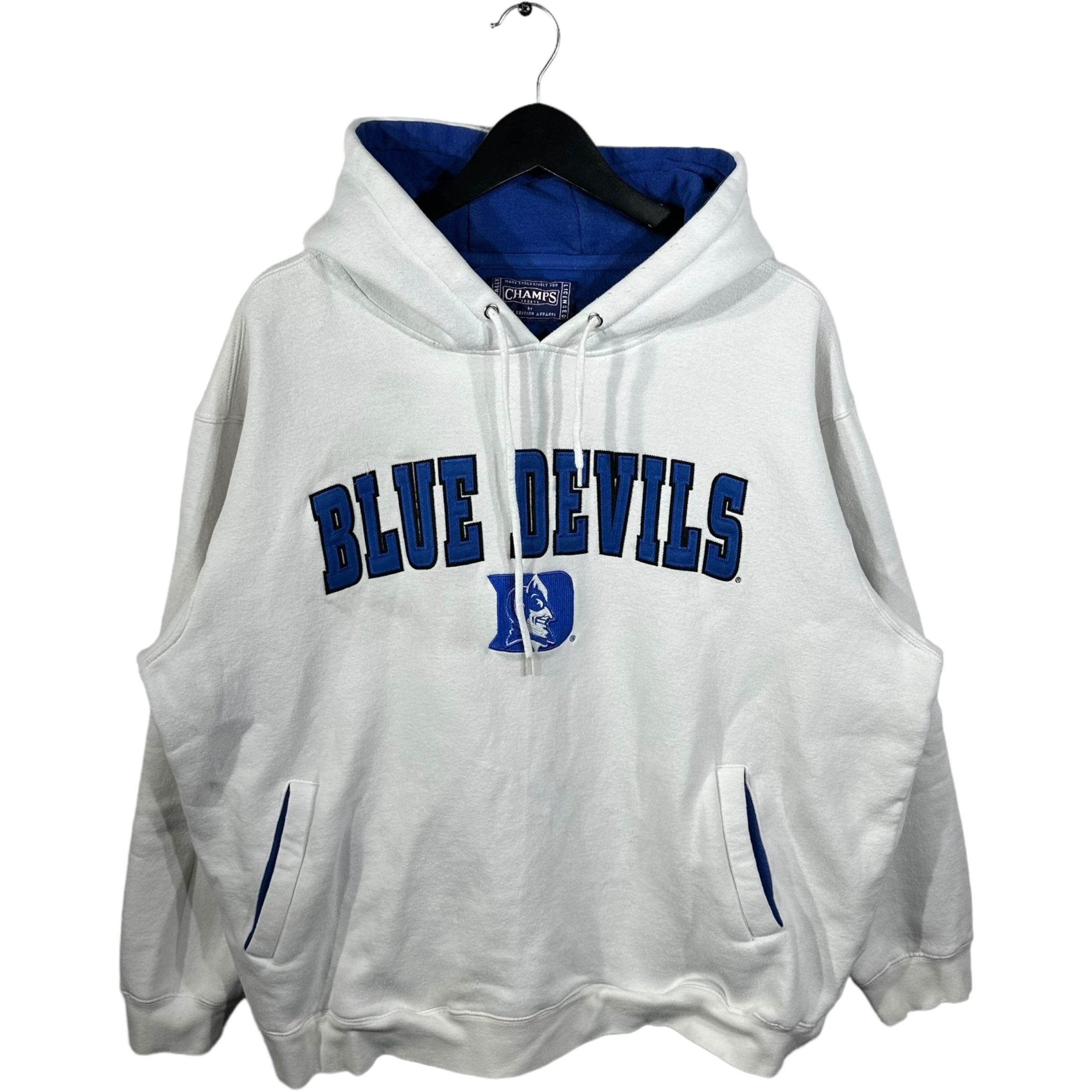 Vintage 90s Duke XXL 2XL Blue Devils Hoodie College Raise top The Roof Sportex RARE