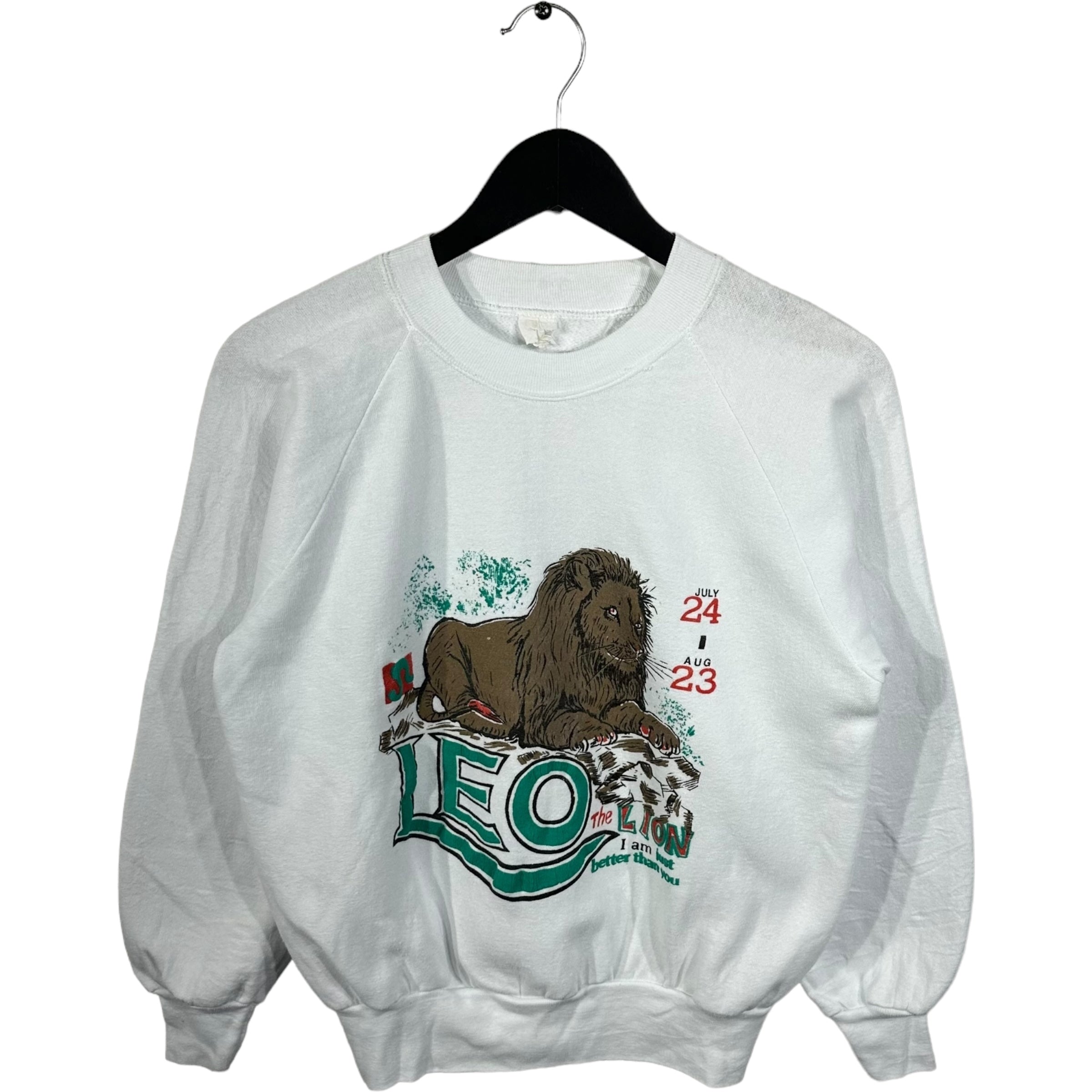 Vintage Leo The Lion Astrology Crewneck