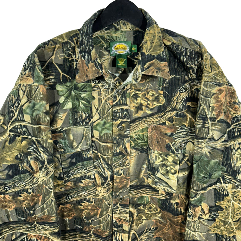 Vintage Cabelas Seclusion 3D Camo Button Up