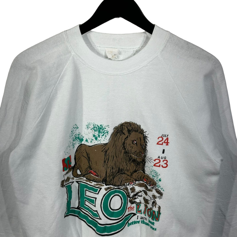 Vintage Leo The Lion Astrology Crewneck