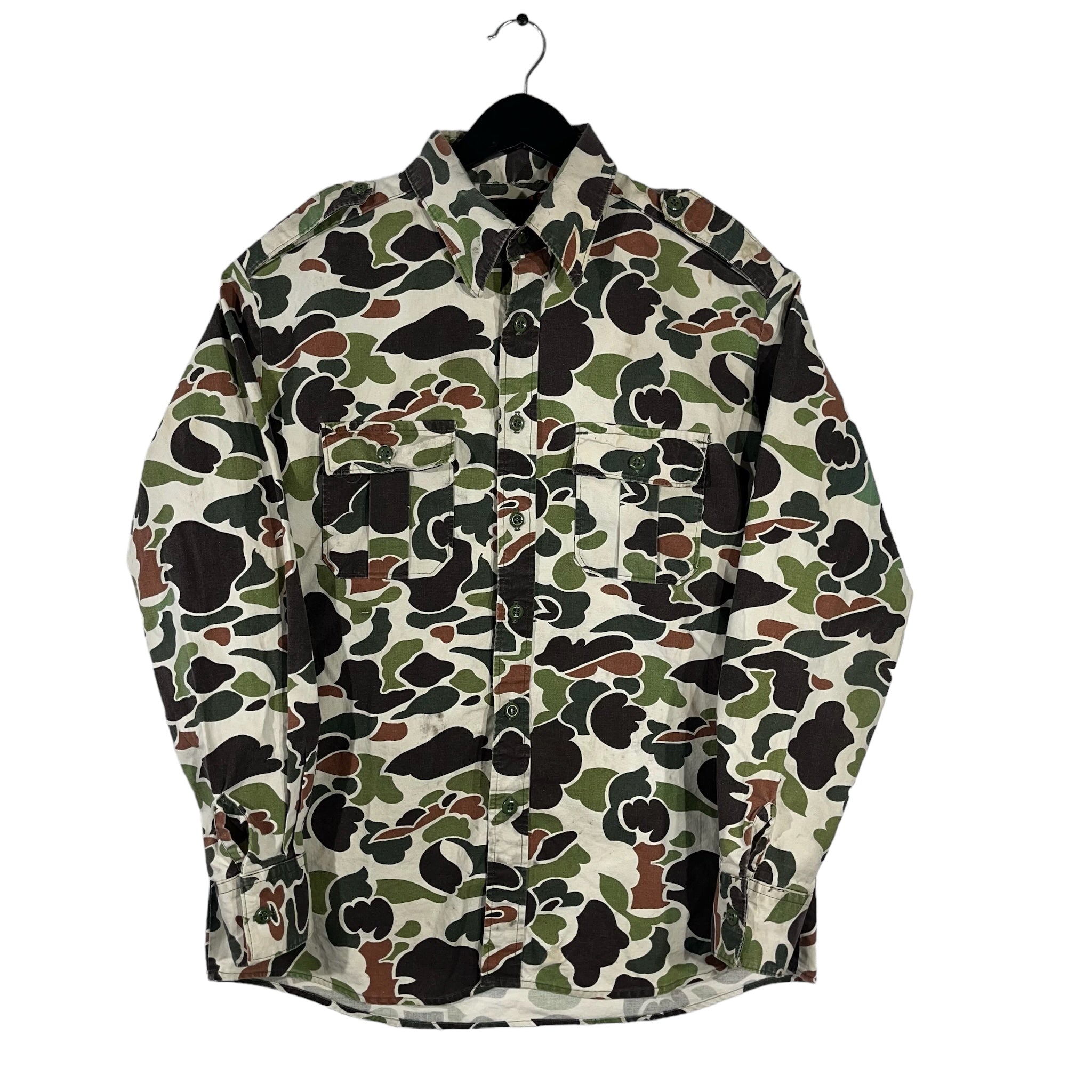 Vintage Duck Camo Button Up 90s